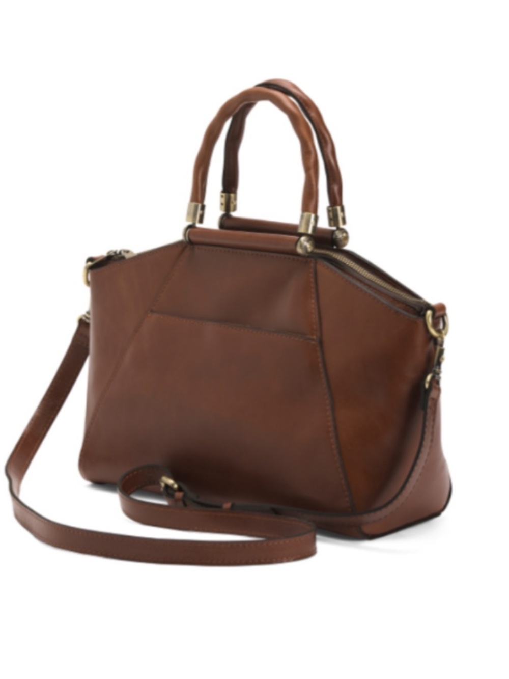 PATRICIA NASH Leather Holland Top Handle Satchel With Shoulder Strap